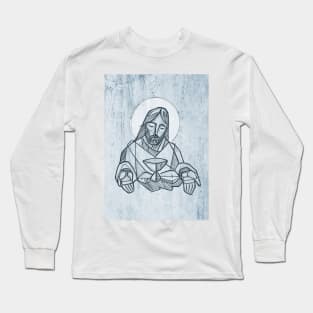 Jesus Christ at the Last Supper Long Sleeve T-Shirt